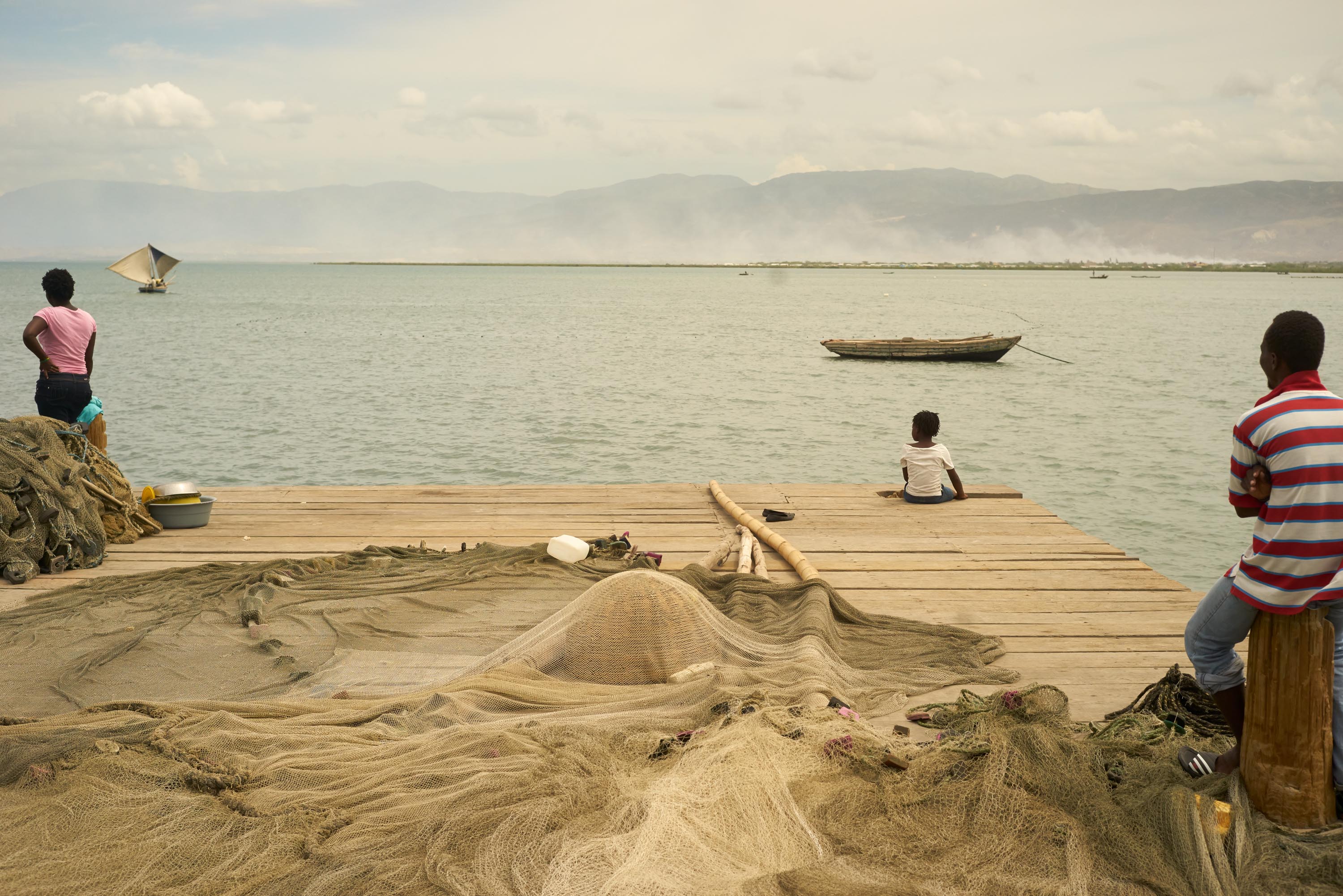 the dock in cite soleil, haiti